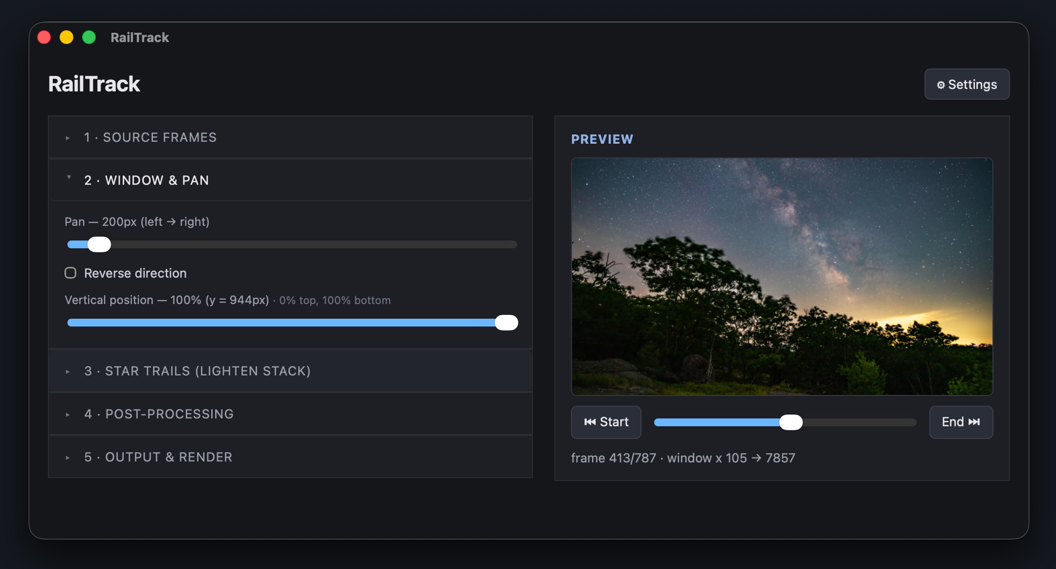 RailTrack app screenshot